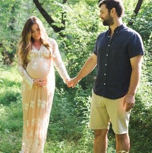 Lace long sleeve dress